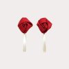 Des Boucles D'Oreilles Petit Moments | Boucle D'Oreille Pendentif Perle Rosette