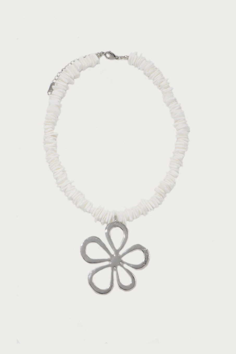 Colliers Petit Moments | Collier Marguerite Puka Argent