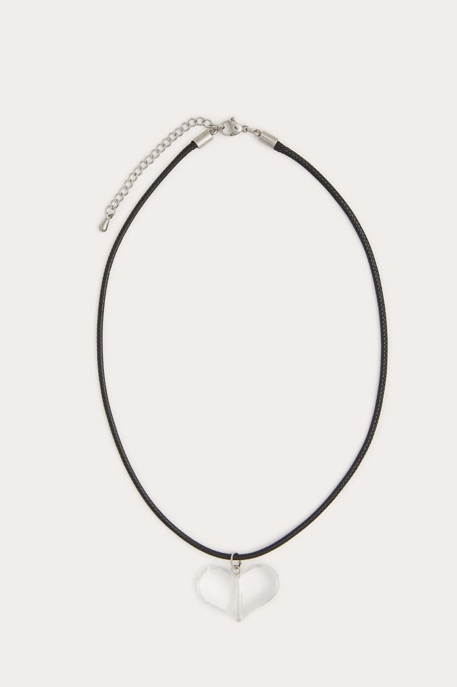 Colliers Petit Moments | Collier Filaire Coeur Clair Noir